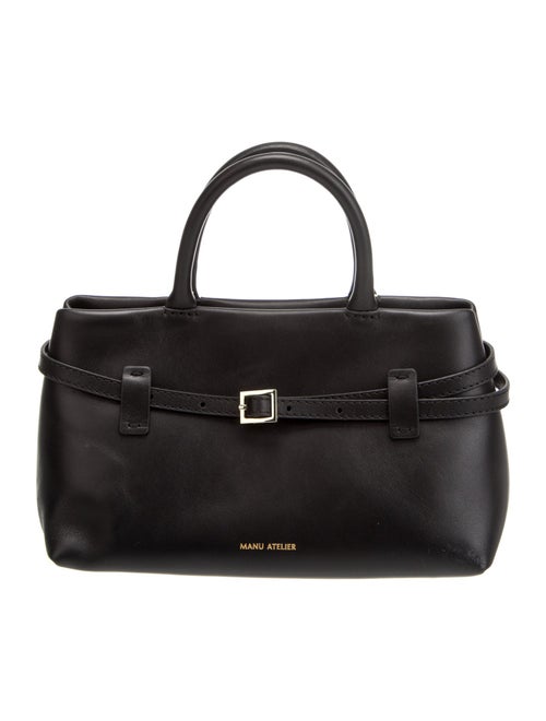 Manu Atelier Leather Top Handle Bag