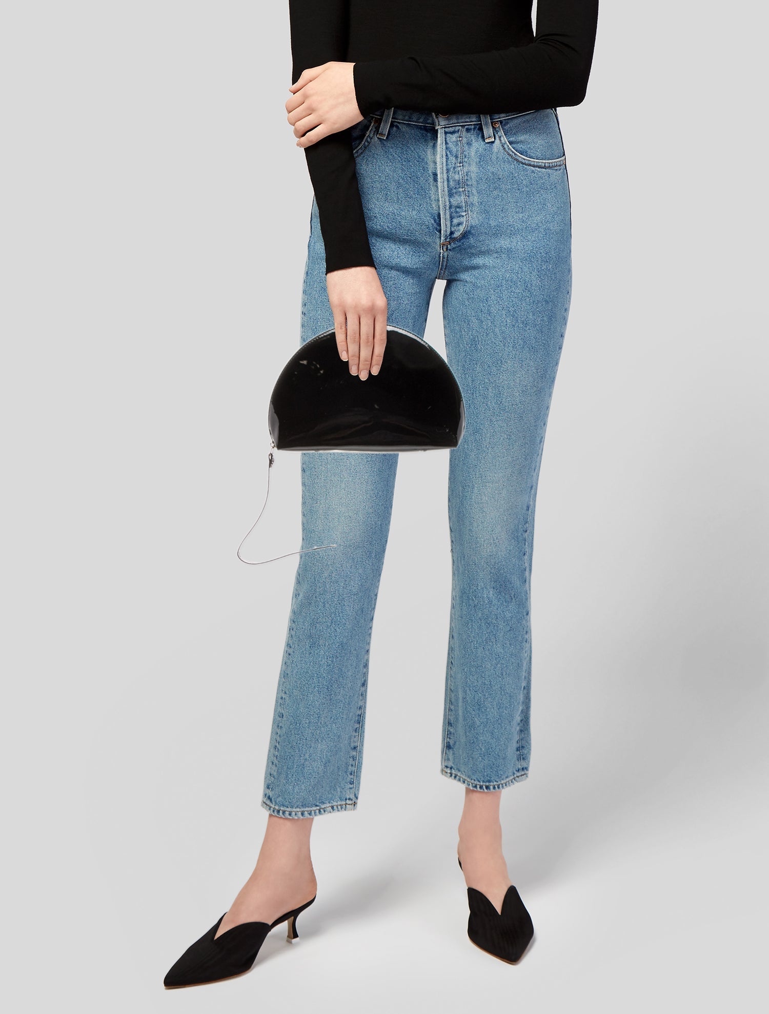 Mansur Gavriel Patent Leather Clutch