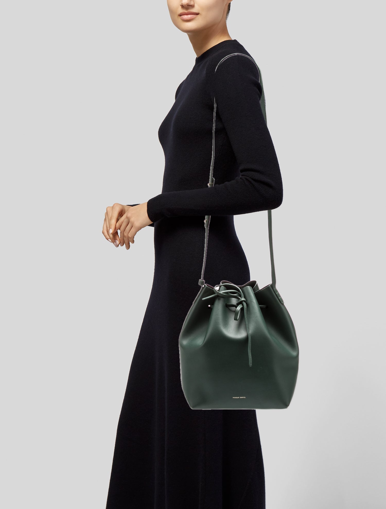 Mansur Gavriel Leather Bucket Bag
