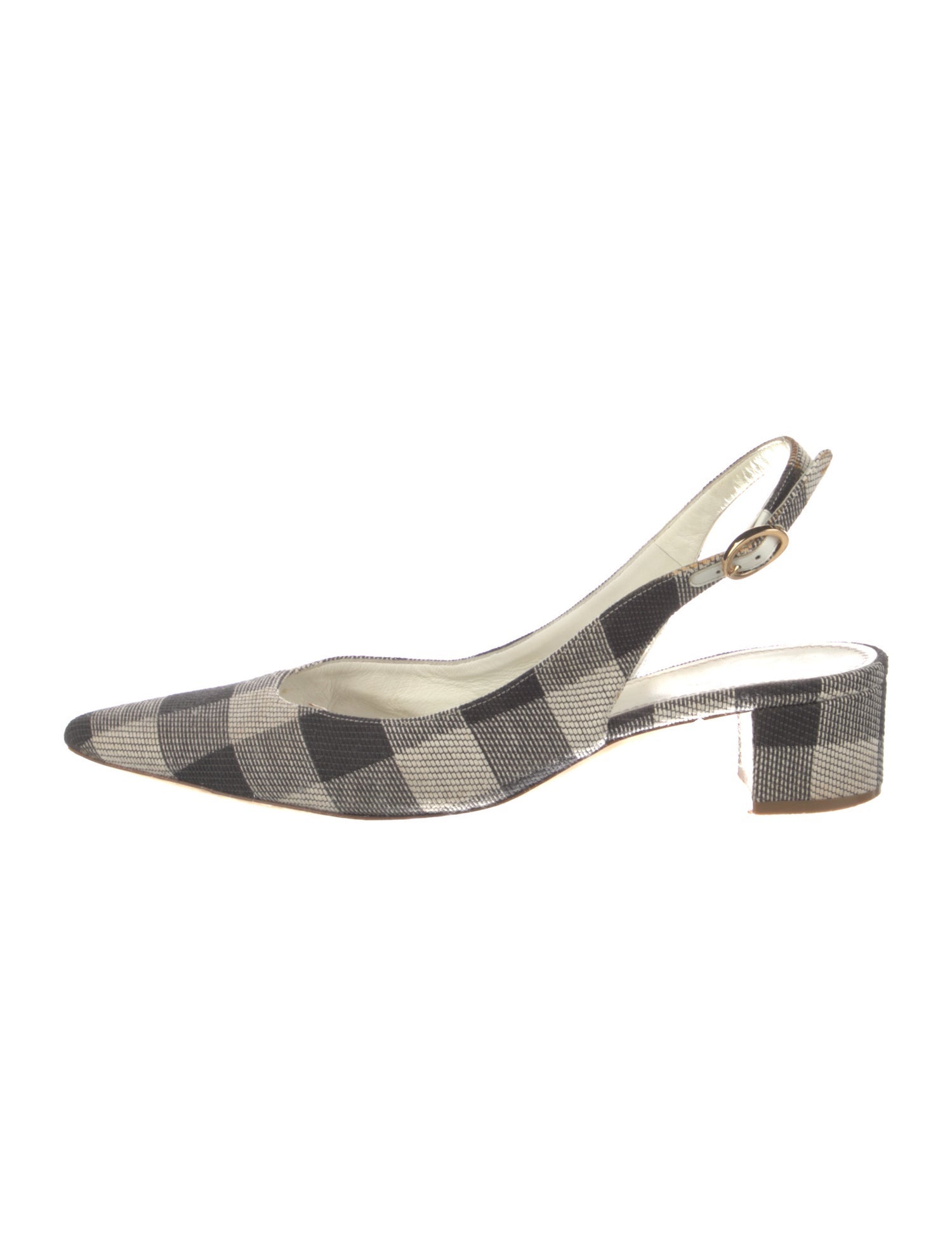 Mansur Gavriel Printed Slingback Flats