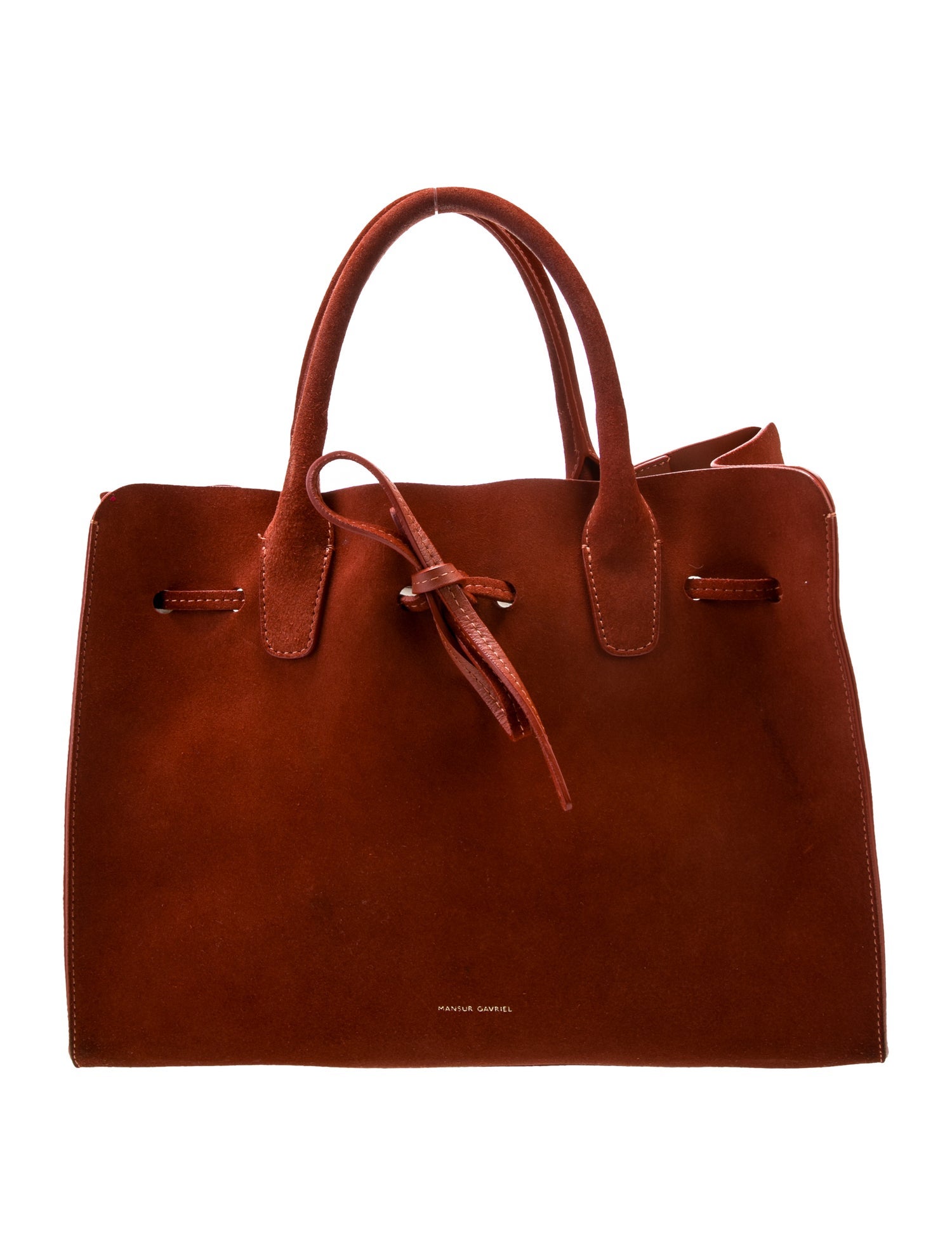 Mansur Gavriel Suede Top Handle Bag