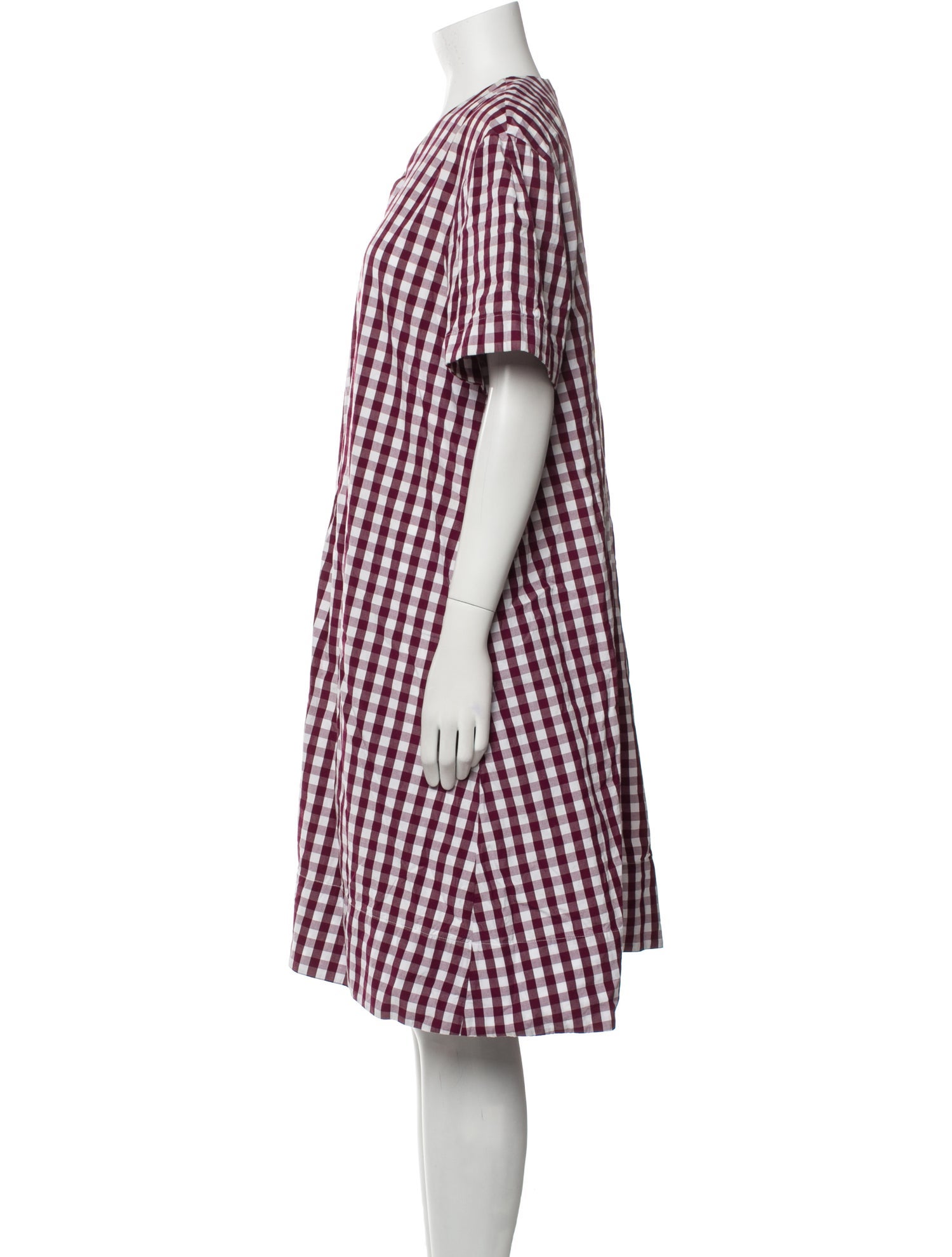 Mansur Gavriel Plaid Print Knee-Length Dress