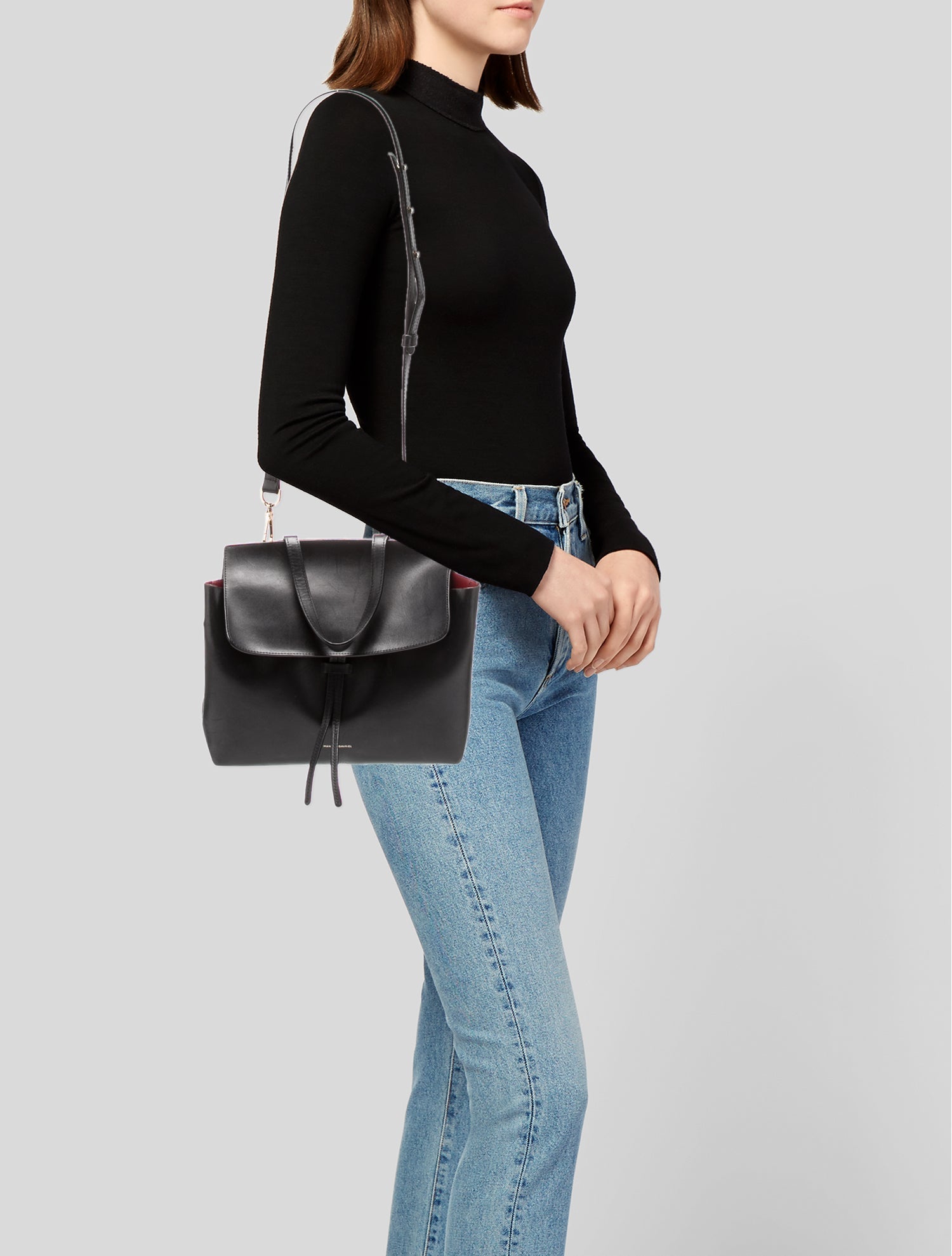 Mansur Gavriel Leather Top Handle Bag