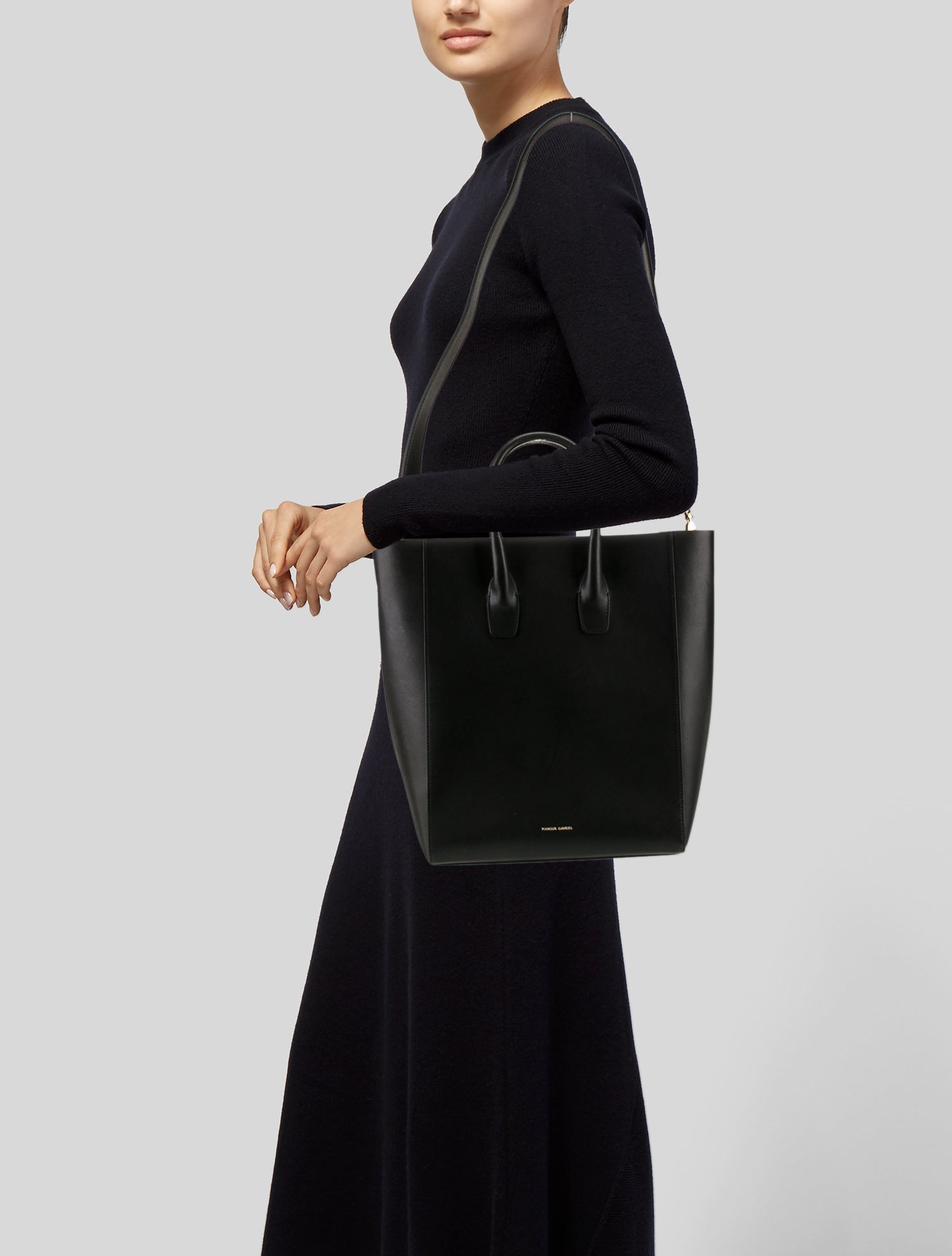 Mansur Gavriel Leather Top Handle Bag