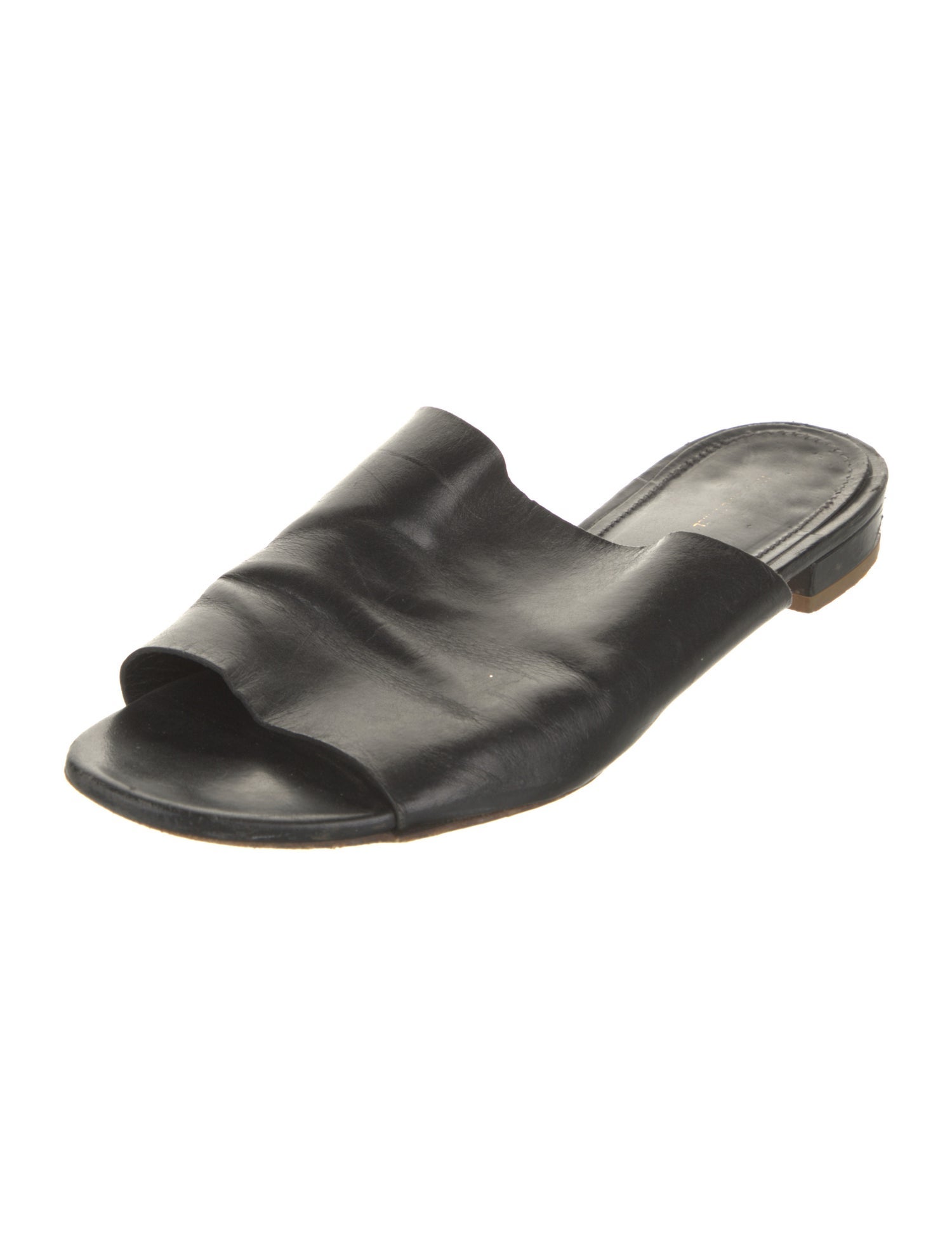 Mansur Gavriel Leather Slides