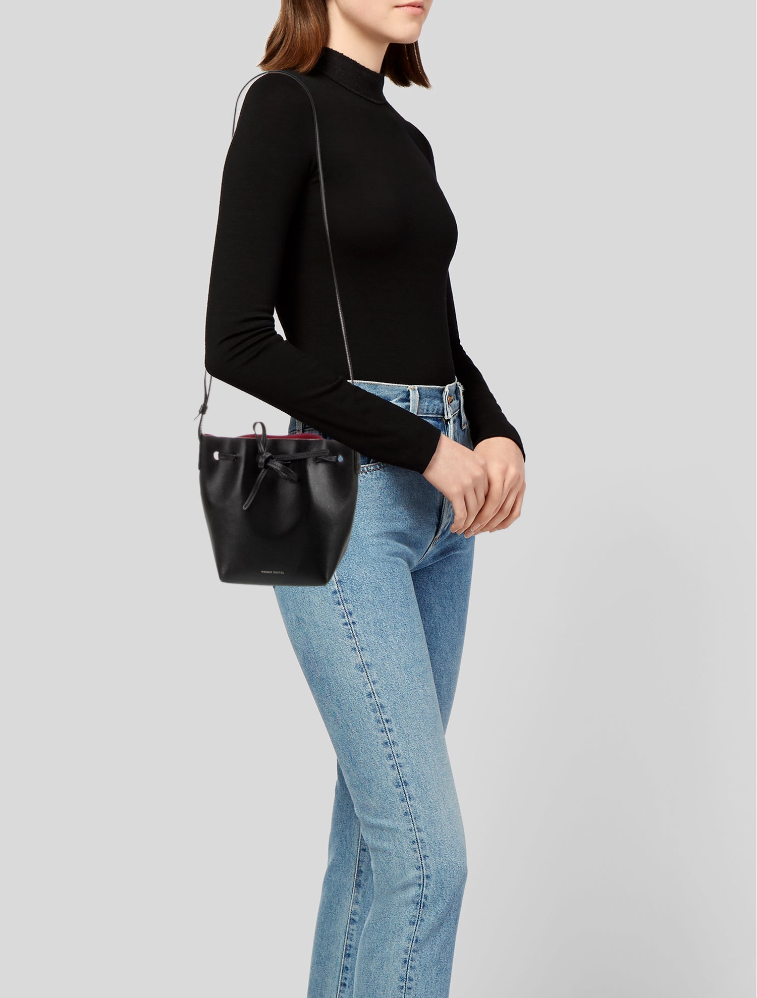 Mansur Gavriel Leather Bucket Bag