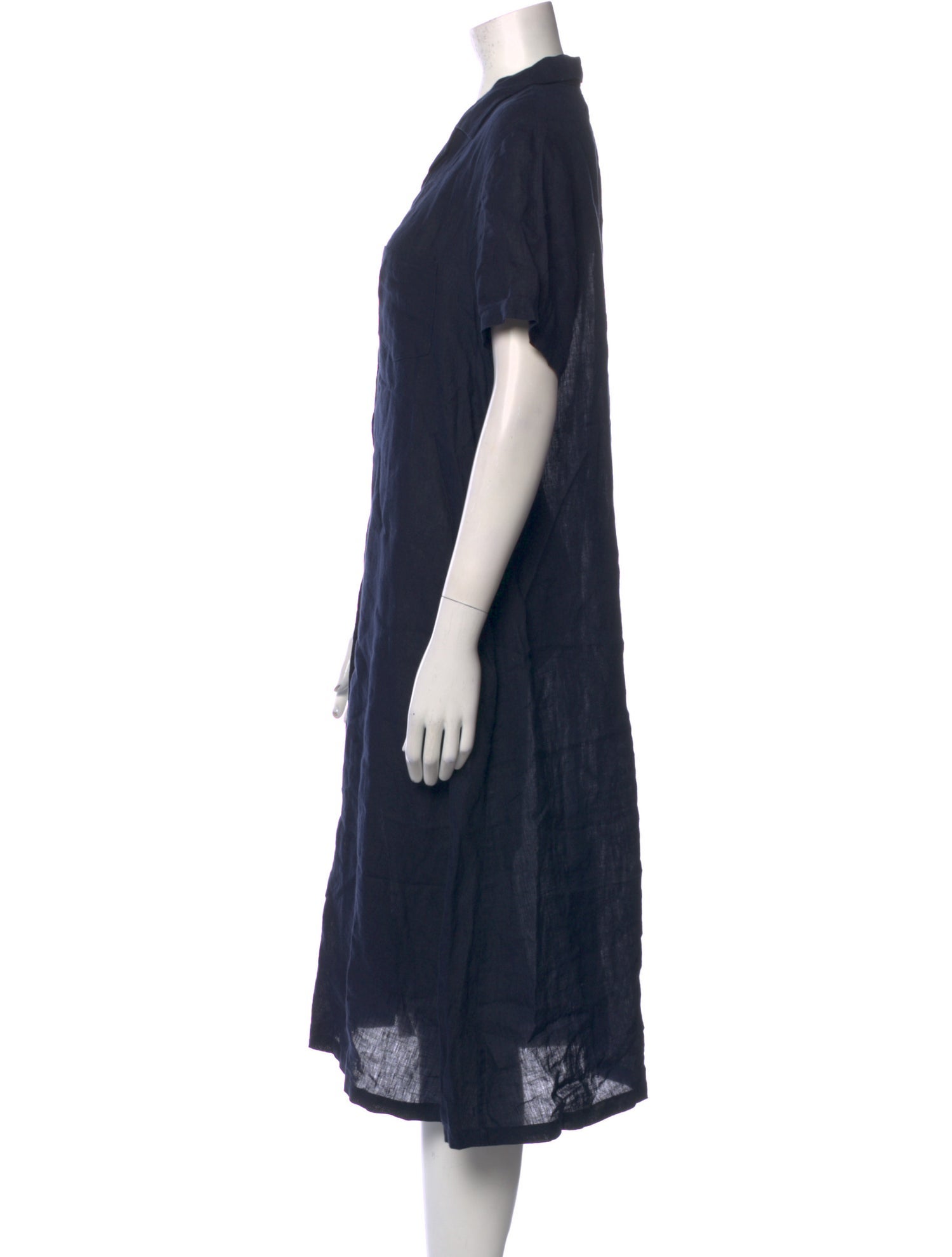 Mansur Gavriel Linen Knee-Length Dress