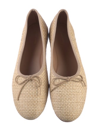 Mansur Gavriel Straw Ballet Flats