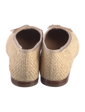 Mansur Gavriel Straw Ballet Flats