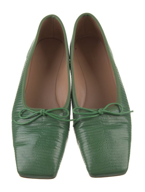 Mansur Gavriel Embossed Leather Flats