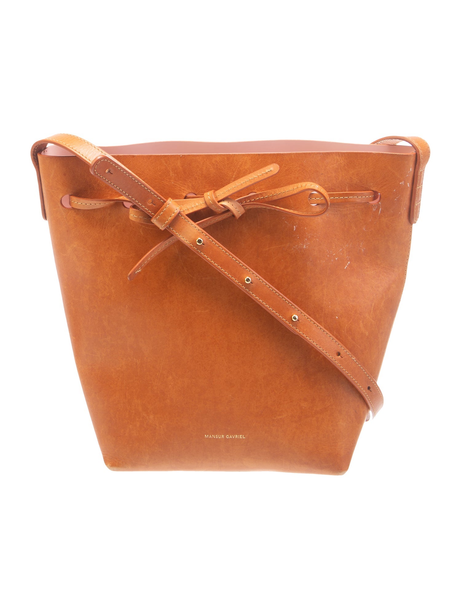 Mansur Gavriel Leather Messenger Bag