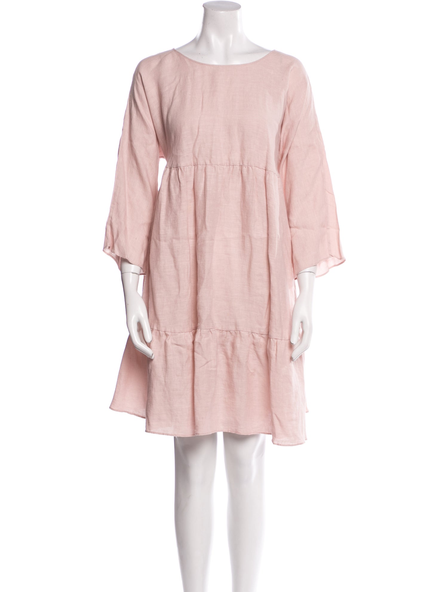 Mansur Gavriel Linen Knee-Length Dress