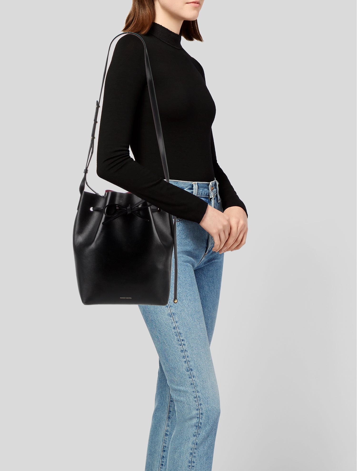 Mansur Gavriel Leather Shoulder Bag