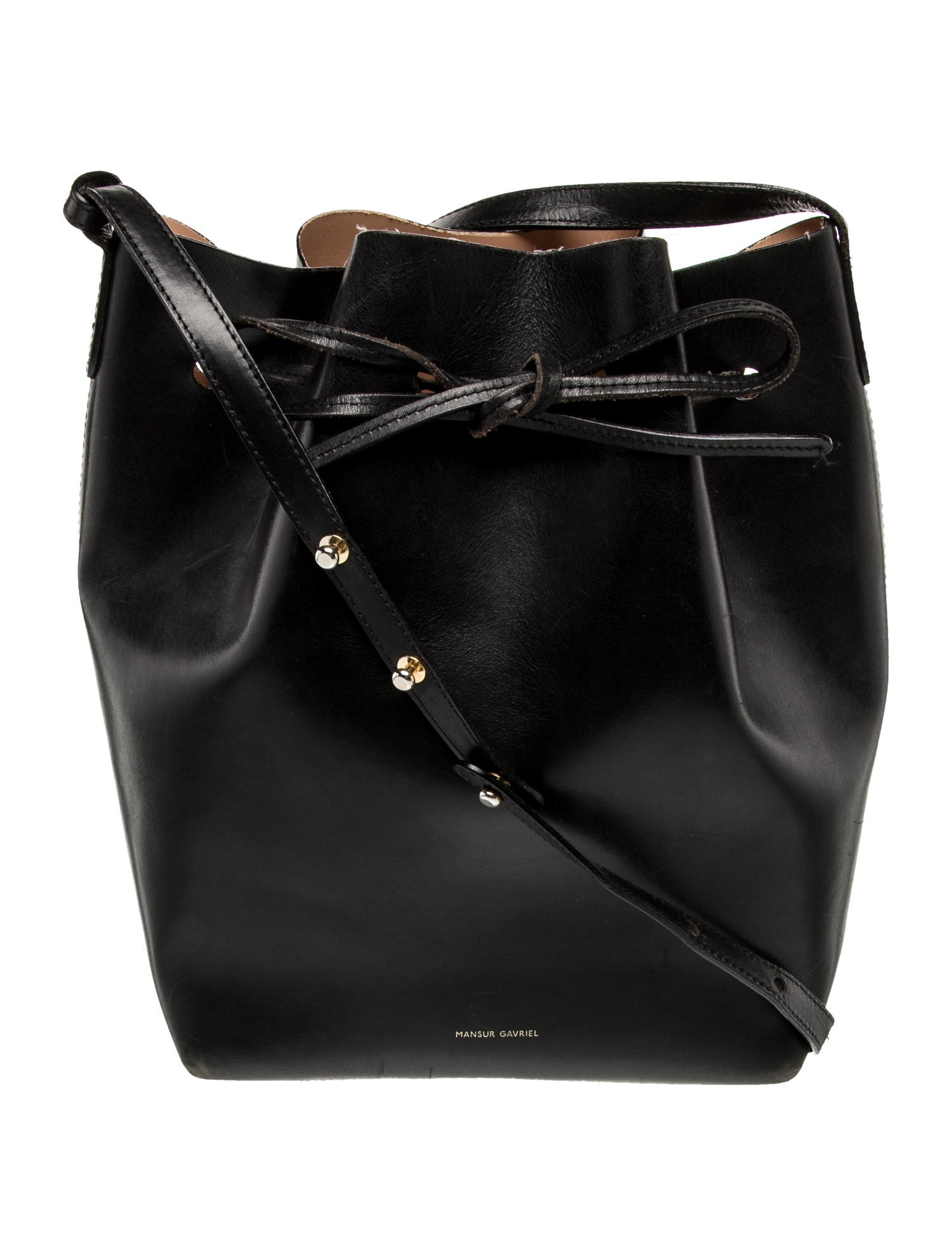 Mansur Gavriel Leather Bucket Bag