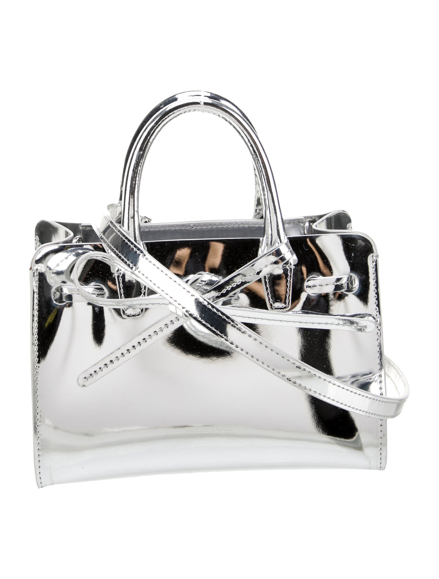 Mansur Gavriel Patent Leather Top Handle Bag