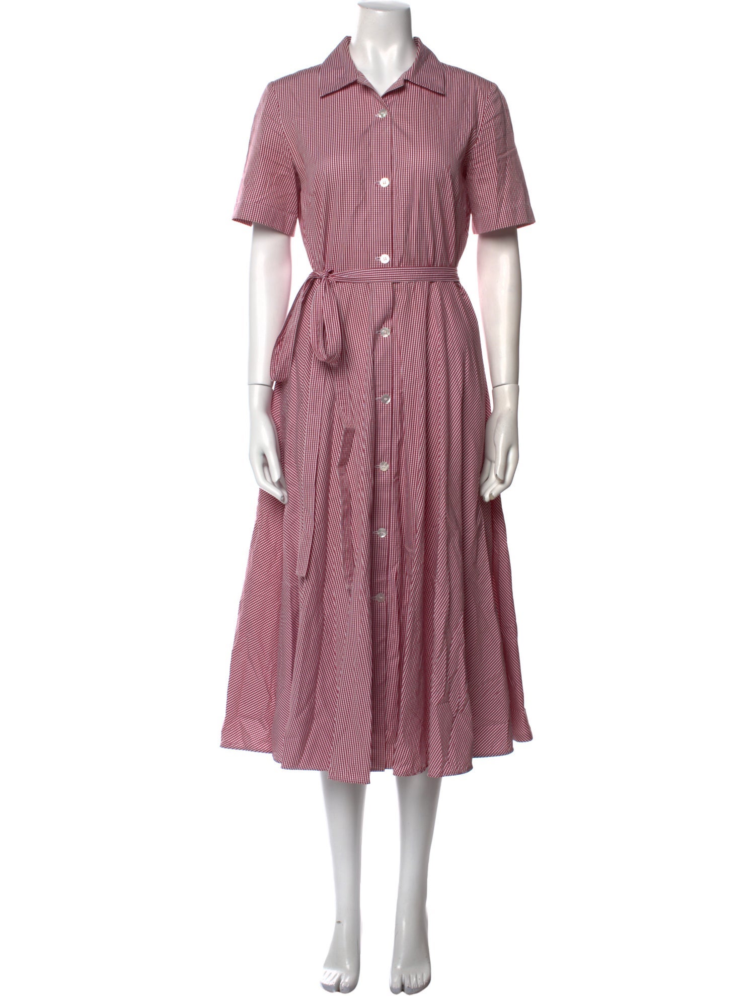 Mansur Gavriel Striped Midi Length Dress