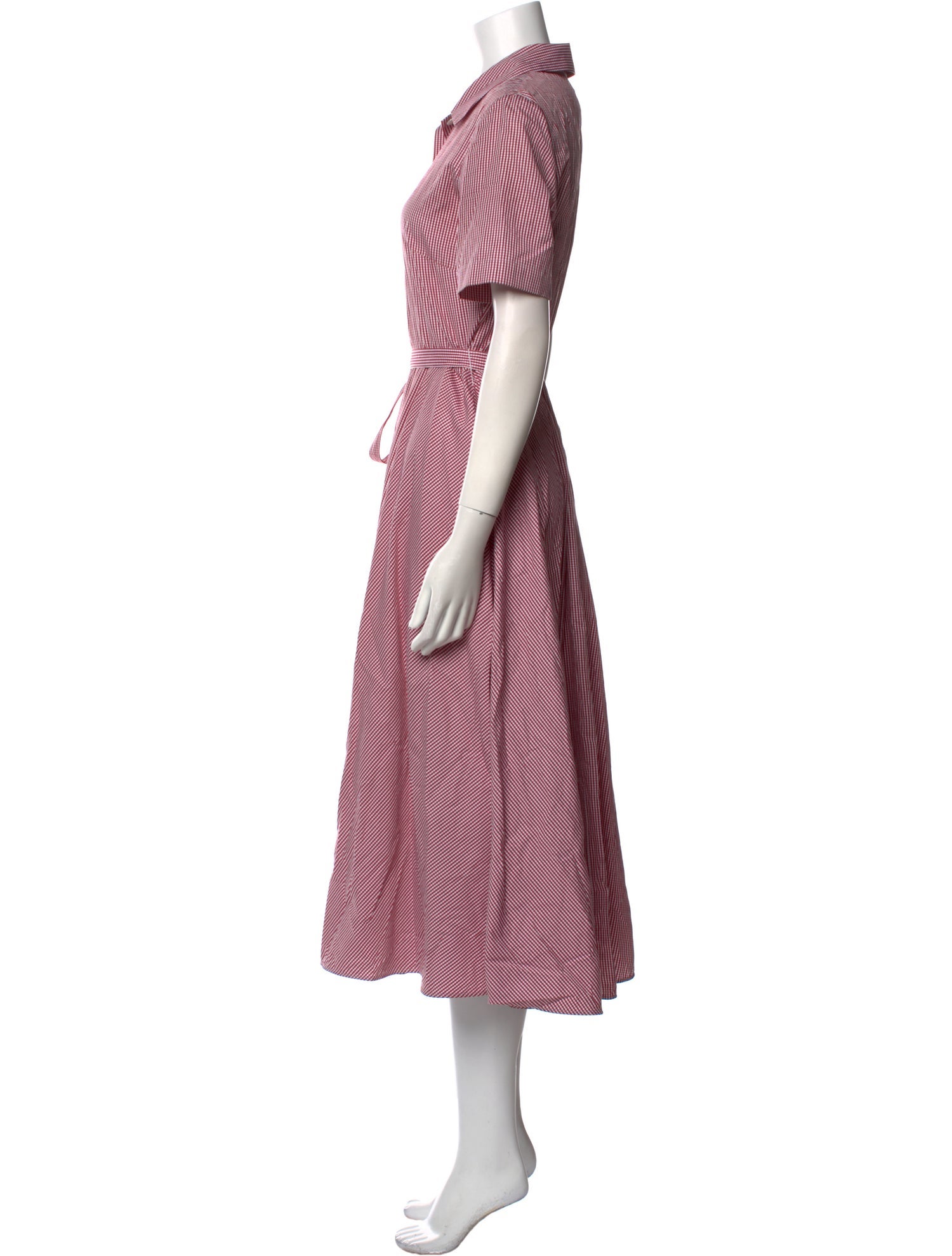 Mansur Gavriel Striped Midi Length Dress