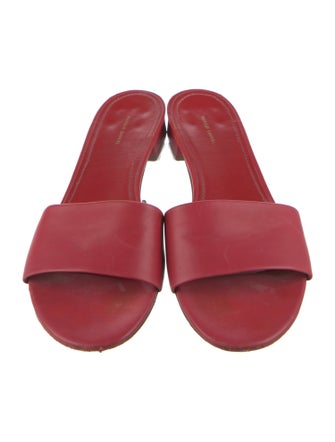 Mansur Gavriel Leather Slides