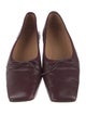 Mansur Gavriel Leather Bow Accents Ballet Flats