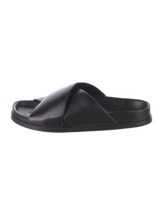 Mansur Gavriel Leather Slides