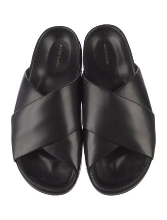 Mansur Gavriel Leather Slides