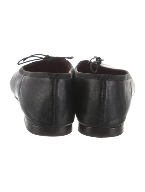 Mansur Gavriel Leather Bow Accents Ballet Flats