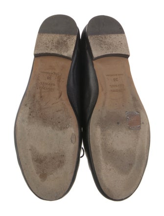 Mansur Gavriel Leather Bow Accents Ballet Flats