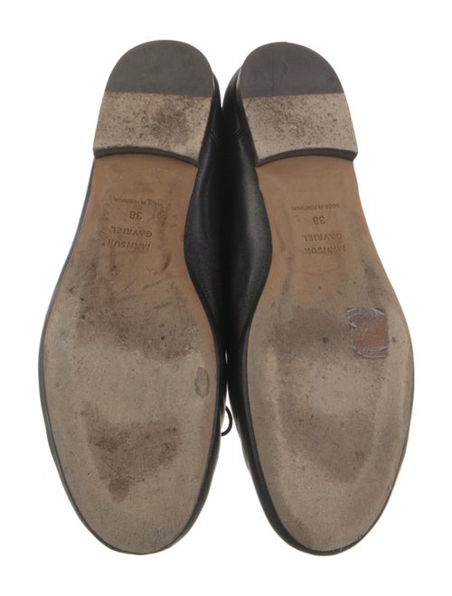 Mansur Gavriel Leather Bow Accents Ballet Flats