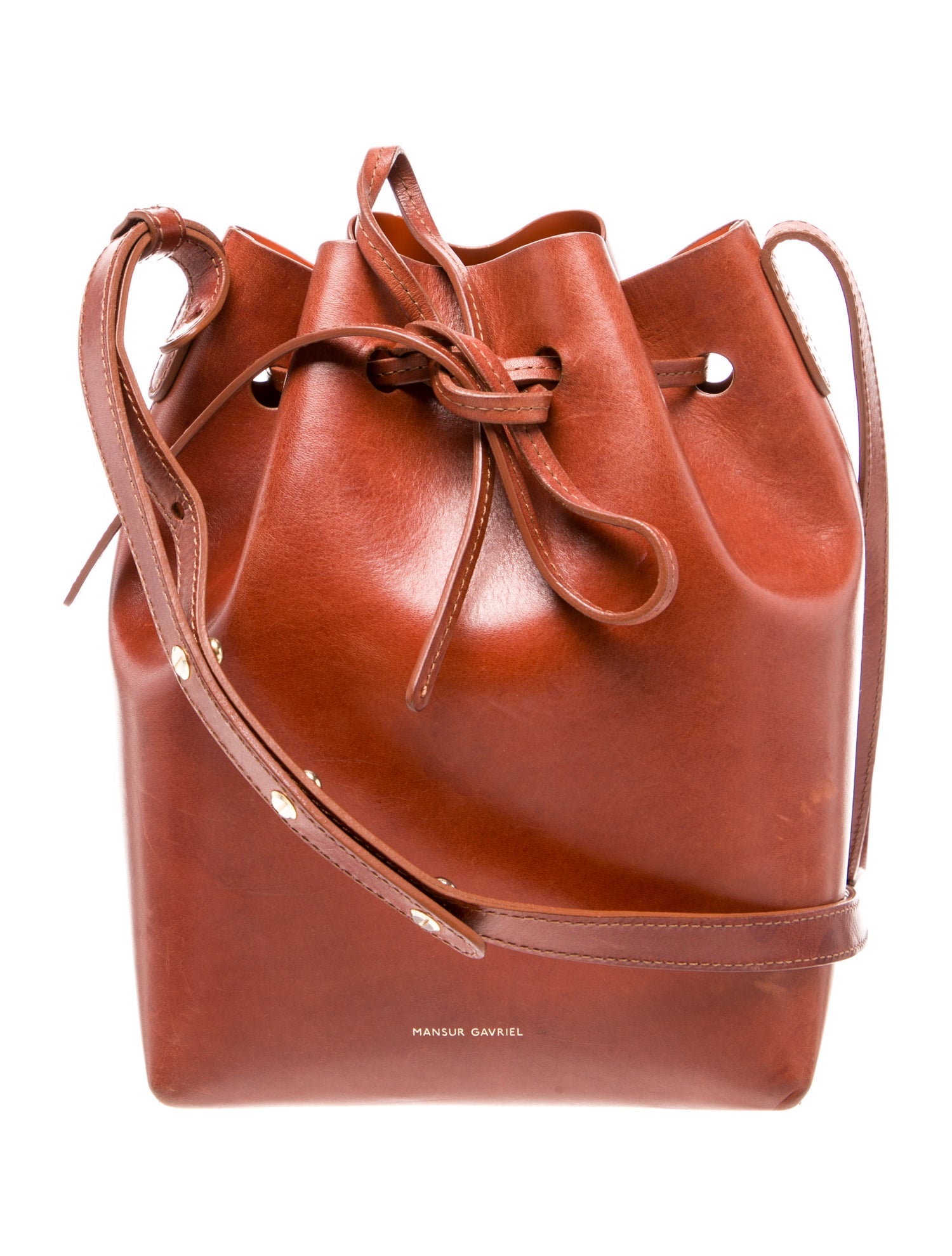 Mansur Gavriel Leather Bucket Bag Small