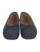 Mansur Gavriel Denim Bow Accents Ballet Flats