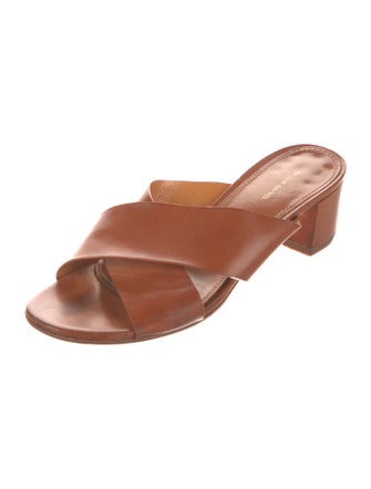 Mansur Gavriel Leather Slides