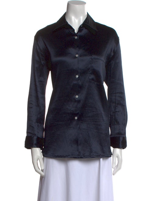 Mansur Gavriel Long Sleeve Button-Up Top