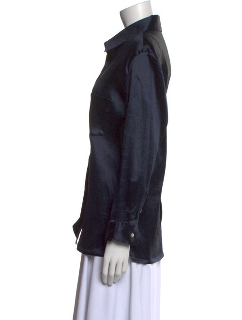 Mansur Gavriel Long Sleeve Button-Up Top