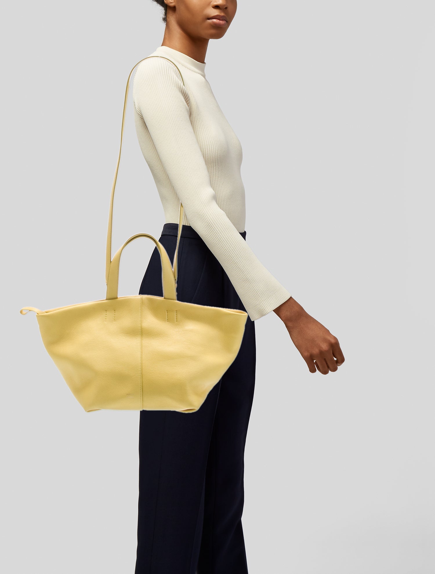 Mansur Gavriel Leather Top Handle Bag
