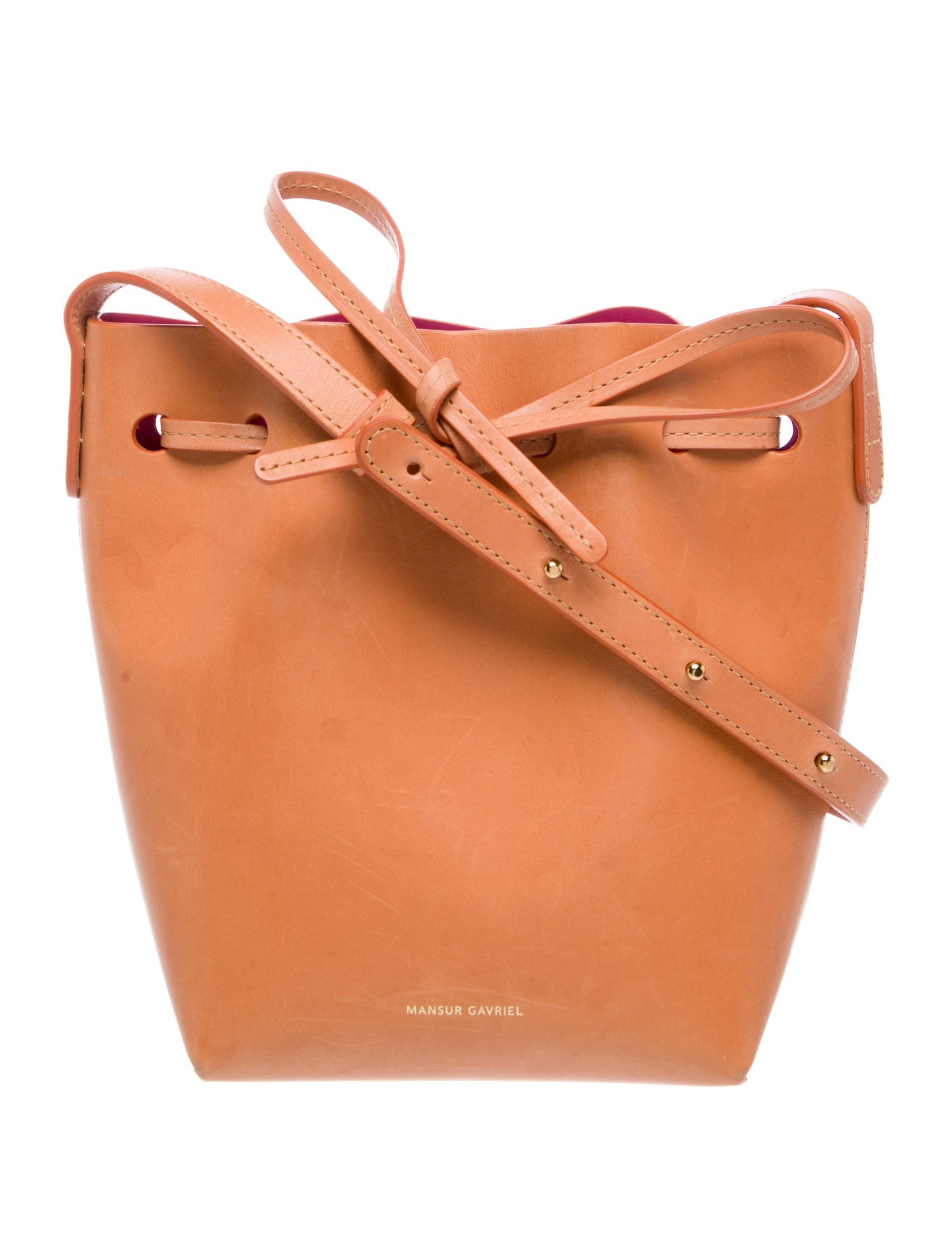 Mansur Gavriel Leather Bucket Bag