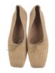 Mansur Gavriel Raffia Bow Accents Flats