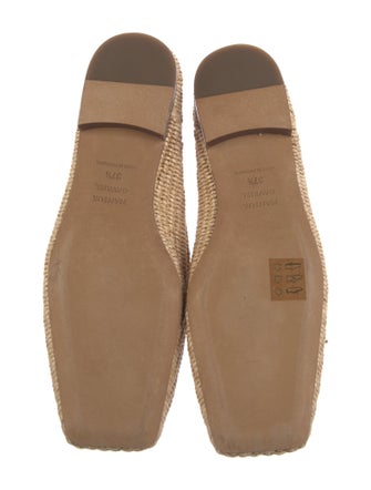 Mansur Gavriel Raffia Bow Accents Flats
