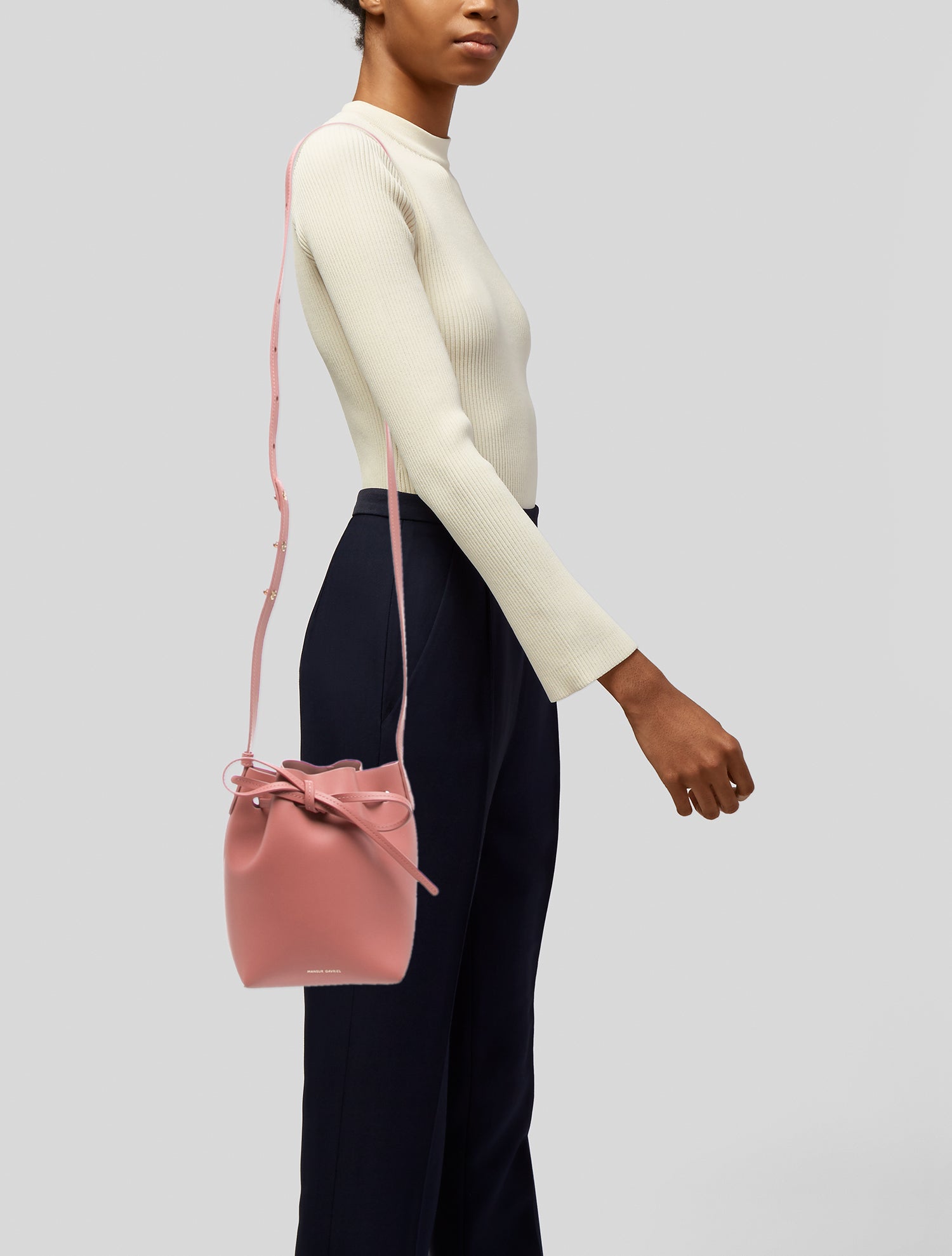Mansur Gavriel Leather Bucket Bag