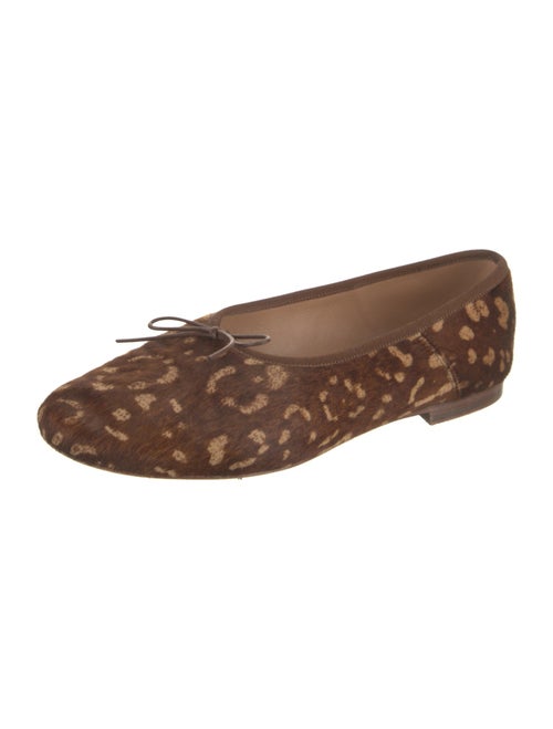 Mansur Gavriel Ponyhair Printed Ballet Flats