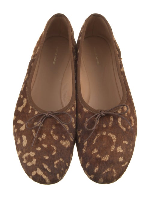 Mansur Gavriel Ponyhair Printed Ballet Flats
