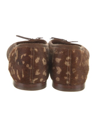Mansur Gavriel Ponyhair Printed Ballet Flats