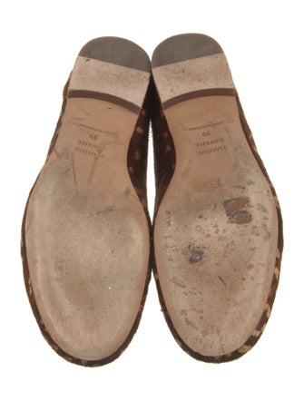 Mansur Gavriel Ponyhair Printed Ballet Flats