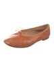 Mansur Gavriel Leather Bow Accents Ballet Flats