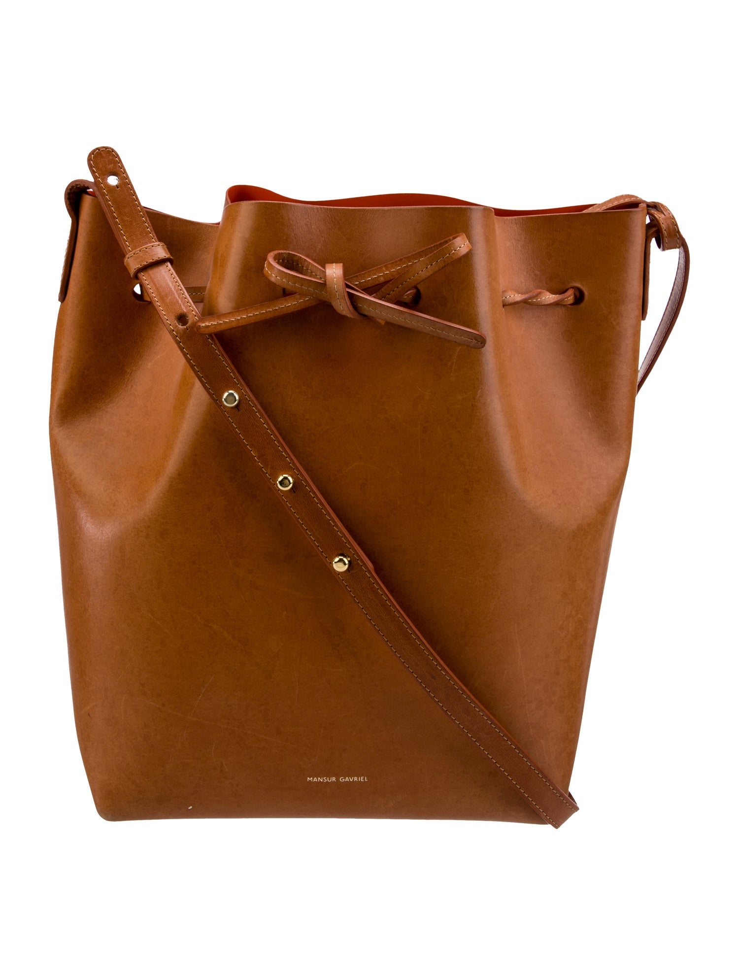Mansur Gavriel Leather Bucket Bag
