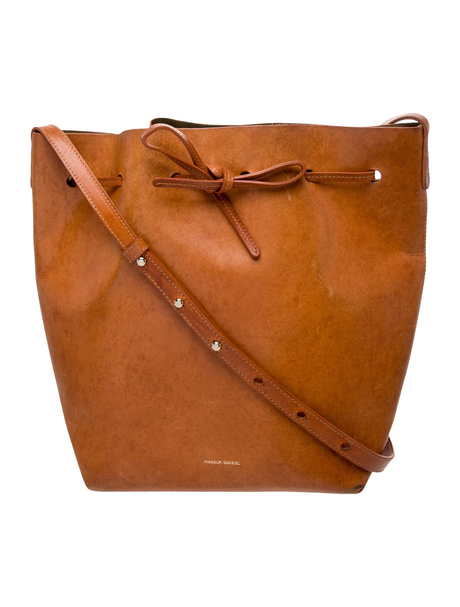 Mansur Gavriel Leather Bucket Bag