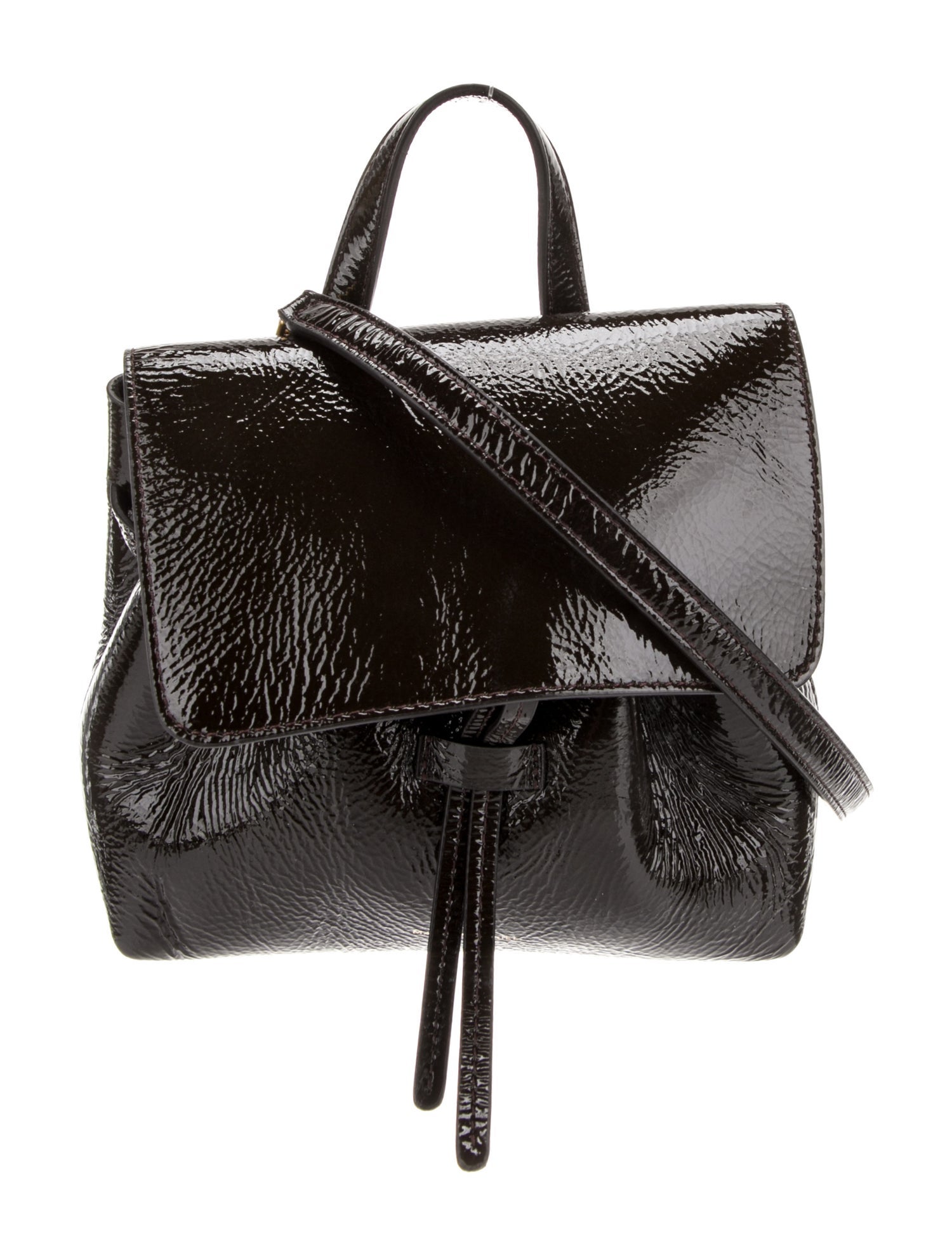 Mansur Gavriel Patent Leather Top Handle Bag