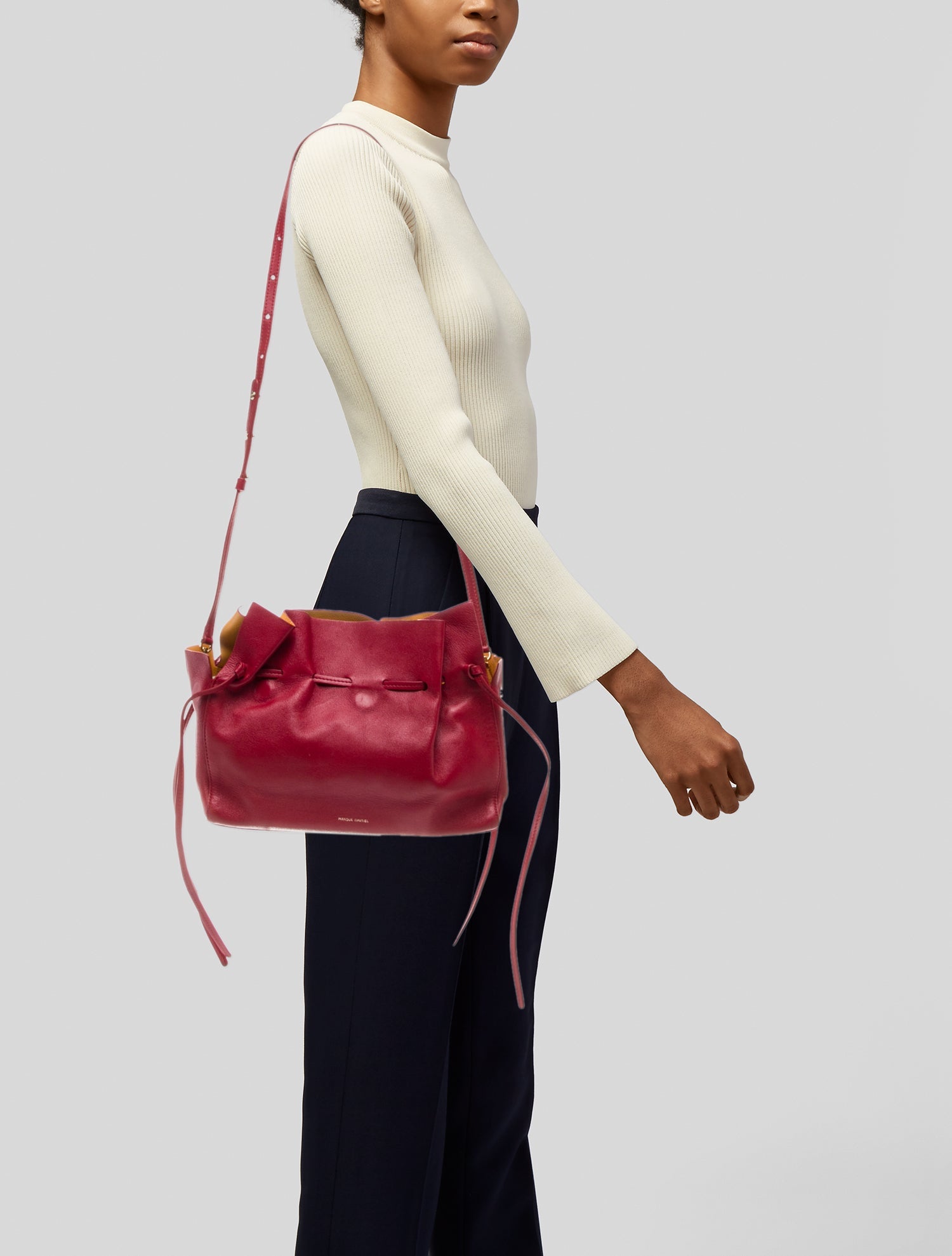 Mansur Gavriel Leather Bucket Bag