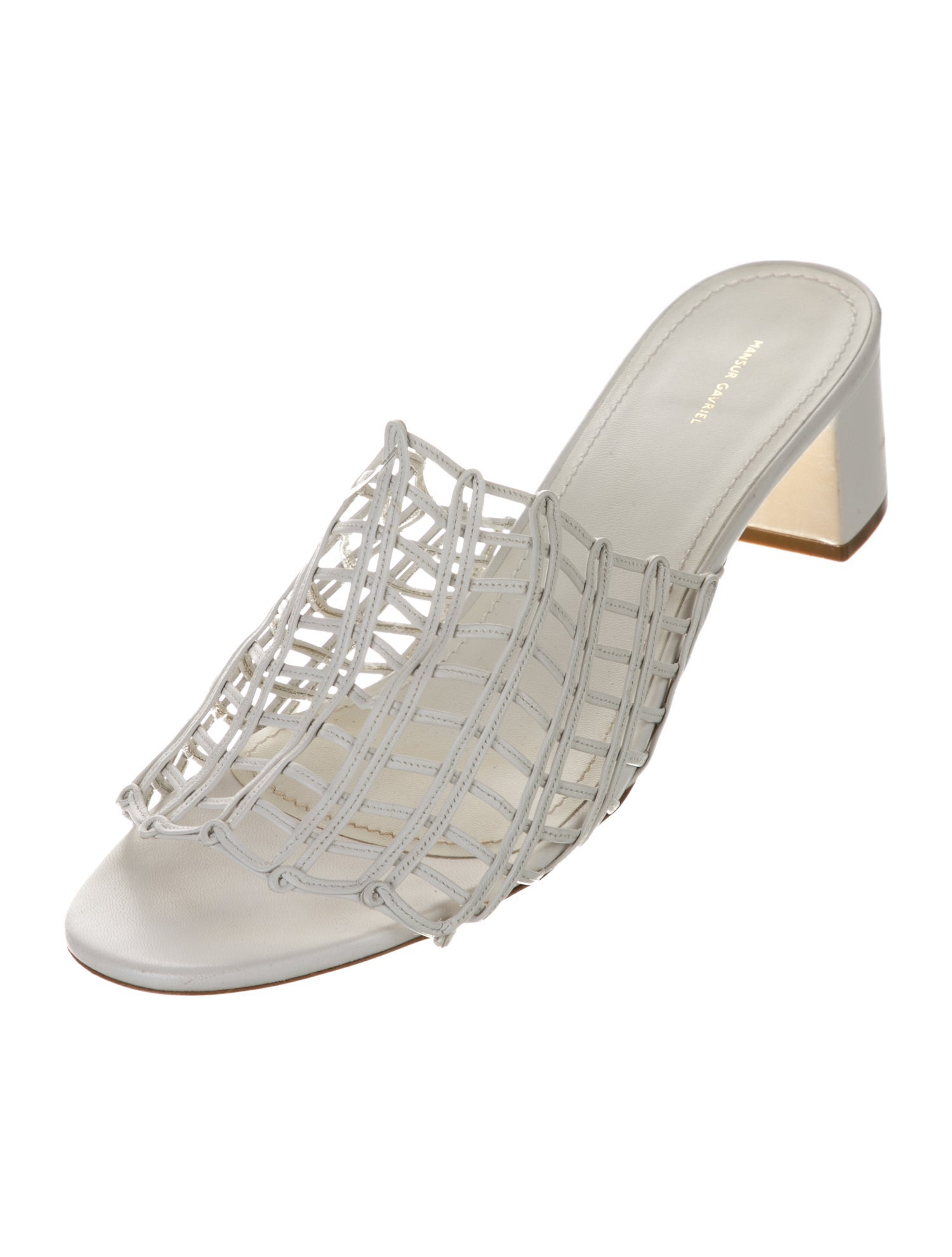 Mansur Gavriel Leather Slides