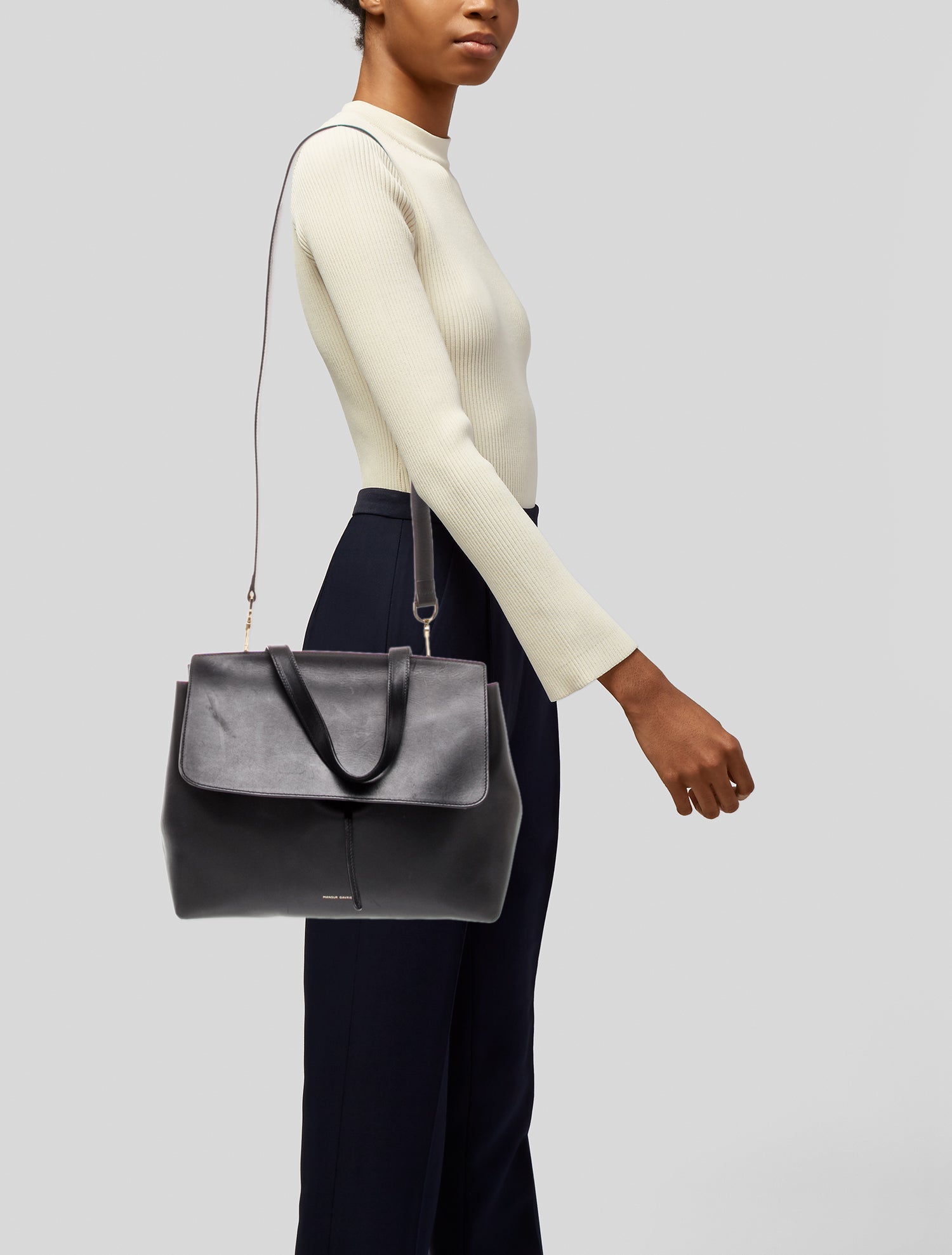 Mansur Gavriel Leather Shoulder Bag