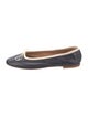 Mansur Gavriel Leather Grosgrain Trim Ballet Flats